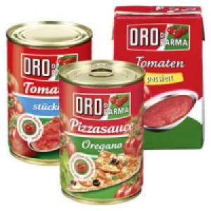Oro di Parma Tomaten, stückig, passiert oder Pizzasauce 0.89 €
