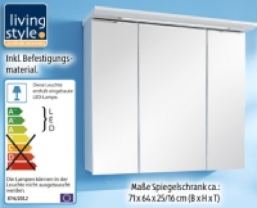 LIVING STYLE®Spiegelschrank mit LED-Beleuchtung 99.99 €