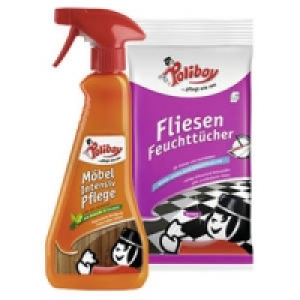 Poliboy M&ouml;belpflege, Feuchtt&uuml;cher Parkett, Laminat oder Fliesen 3.49&nbsp;&euro;