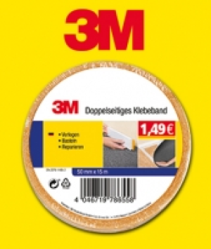 Doppelseitiges Klebeband 1.49&nbsp;&euro;