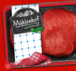 M&Uuml;HLENHOF Frische Rinder-H&uuml;ftmedaillons 1.49&nbsp;&euro;