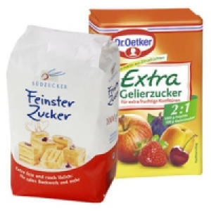 Südzucker Feinster Zucker, Gelierzucker 3 : 1 oder Dr. Oetker Gelierzu 0.99 €