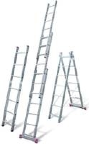 Alu-Vielzweckleiter Corda, 3-tlg., 3 x 7 Sprossen 44.99 €