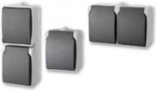 Aufputz-Feuchtraumserie, Steckdose 1-fach 1.39 €