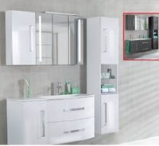 Badblock Lugano , Waschtisch-Unterbauschrank, 35 x 57,5 x 39 cm (BxHxT