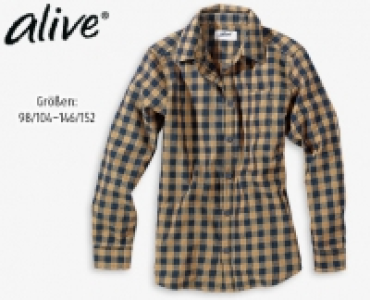 ALIVE&reg;Kinder-Flanellhemd oder -bluse 5.99&nbsp;&euro;