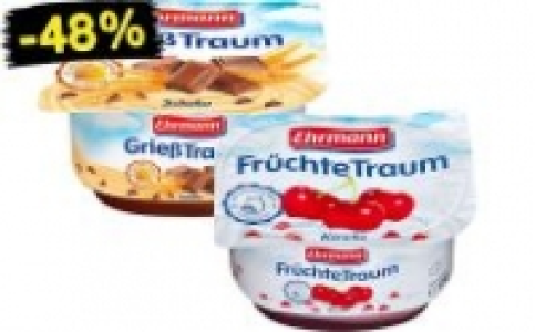 Ehrmann Früchte-, Grieß- oder Vanille-Traum 0.20 €