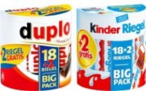 Duplo oder kinder Riegel 2.59&nbsp;&euro;