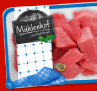 M&Uuml;HLENHOF Frisches Schweine-Gulasch 2.59&nbsp;&euro;