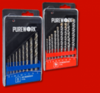 PUREWORK 9er-Bohrer-Set o. 9er-Steinbohrer-Set 3.39 €