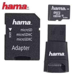 Highspeed-microSDHC-Karte 8 GB mit USB-Adapter 9.99 €