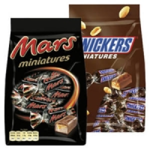 Mars-, Snickers-, Twix- oder Bounty-Miniatures 0.99&nbsp;&euro;