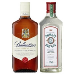 Ballantines Finest Scotch Whisky oder Bombay Dry Gin 10.99&nbsp;&euro;