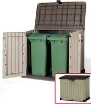 Garten-/ Mülltonnenbox für 2 Abfalltonnen je 120 Liter 99.99 €