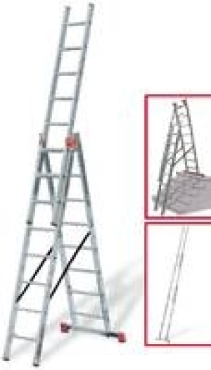 Vielzweckleiter Tribilo, 3 x 12 Sprossen