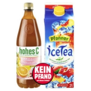 hohes C oder Pfanner Eistee 1.11 €