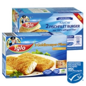 iglo Goldknusper-Filets Goldback, K&auml;se-Kr&auml;uter oder Fischfilet Burger 1.99&nbsp;&euro;