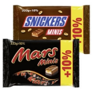 Mars-, Snickers-, Twix-, Bounty- oder MilkyWay Minis 2.29&nbsp;&euro;