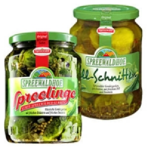 Spreelinge Gewürzgurken oder Dillschnitten 1.11 €