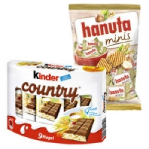 kinder country oder hanuta minis 1.39 €