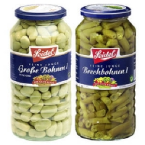 Seidel Brechbohnen oder Gro&szlig;e Bohnen, wei&szlig;e Kerne 0.99&nbsp;&euro;