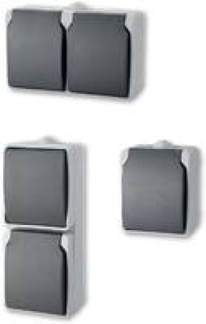Aufputz-Feuchtraumserie, Steckdose, 1-fach 1.39 €