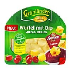 Gr&uuml;nl&auml;nder K&auml;se-Scheiben oder -W&uuml;rfel 1.59&nbsp;&euro;