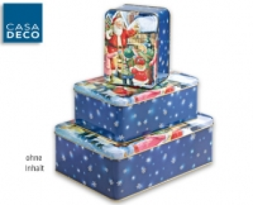 CASA DECO&reg;Weihnachtsdosen-Set, &shy;3-teilig 3.59&nbsp;&euro;