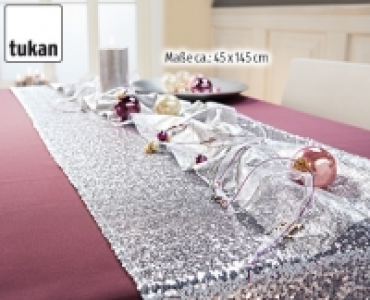 TUKAN®Tischläufer mit Pailletten 5.99 €
