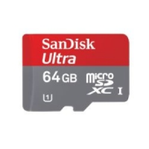 SanDisk Ultra 64 GB microSDXC Speicherkarte (30 MB/s, Class 10, UHS-I)