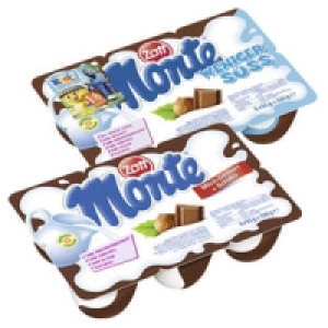 Zott Monte Milch-Dessert + Schoko 0.99 €