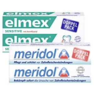 elmex Sensitive oder meridol Zahncreme 3.99&nbsp;&euro;