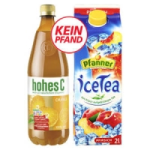 hohes C oder Pfanner Eistee 1.11 €