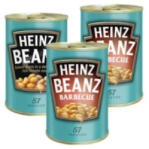 Heinz Gebackene Bohnen in Tomatensauce, Hot-Chili oder Barbeque-Sauce 0.99&nbsp;&euro;