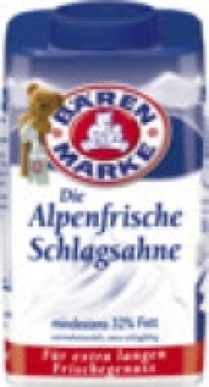 B&auml;renmarke die Alpenfrische Schlagsahne 1.79&nbsp;&euro;