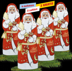 LINDT Weihnachtsmänner 7.17 €