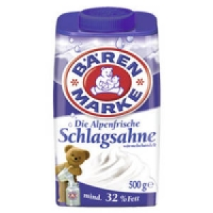 B&auml;renmarke Die Alpenfrische Schlagsahne