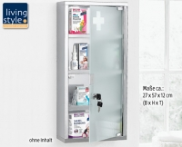 LIVING STYLE®Medizinschrank, abschließbar 16.99 €