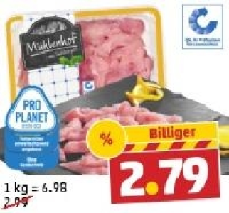 MÜHLENHOF Frisches Hähnchen-Geschnetzeltes 2.79 €