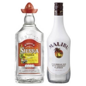 Malibu, Sierra Tequila Silver oder Reposado