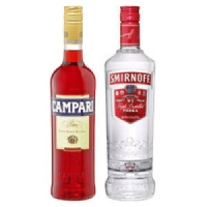 Smirnoff Vodka, Lime, Green Apple oder Campari Bitter