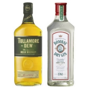 Tullamore Dew Irish Whiskey oder Bombay Dry Gin