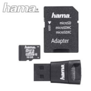 Highspeed-microSDHC-Karte 16 GB mit USB-Adapter 12.99 €