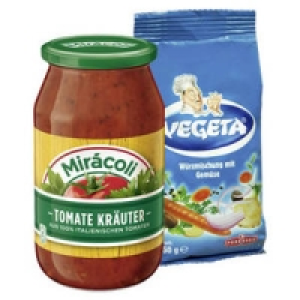 Mir&aacute;coli Pasta-Saucen oder Vegeta Gew&uuml;rzmischung