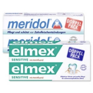 elmex Sensitive oder meridol Zahncreme 3.99&nbsp;&euro;