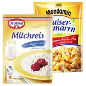 Dr. Oetker S&uuml;&szlig;e Mahlzeiten oder Mondamin S&uuml;&szlig;e Gerichte