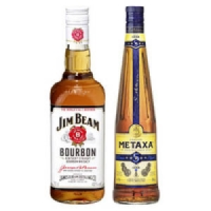 Jim Beam Bourbon Whiskey oder Metaxa 5 Stern Classic