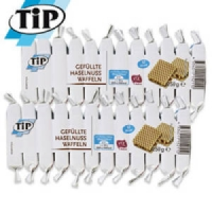 Haselnuss Waffeln, gef&uuml;llt