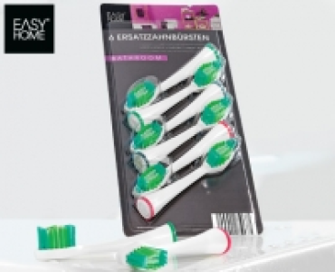 Aldi Süd  EASY HOME®Ersatzzahnbürsten, 6 Stück