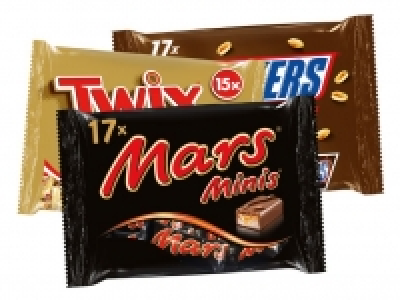 Mars/ Twix/ Snickers/ Milky Way/ Bounty Minis 2.22&nbsp;&euro;